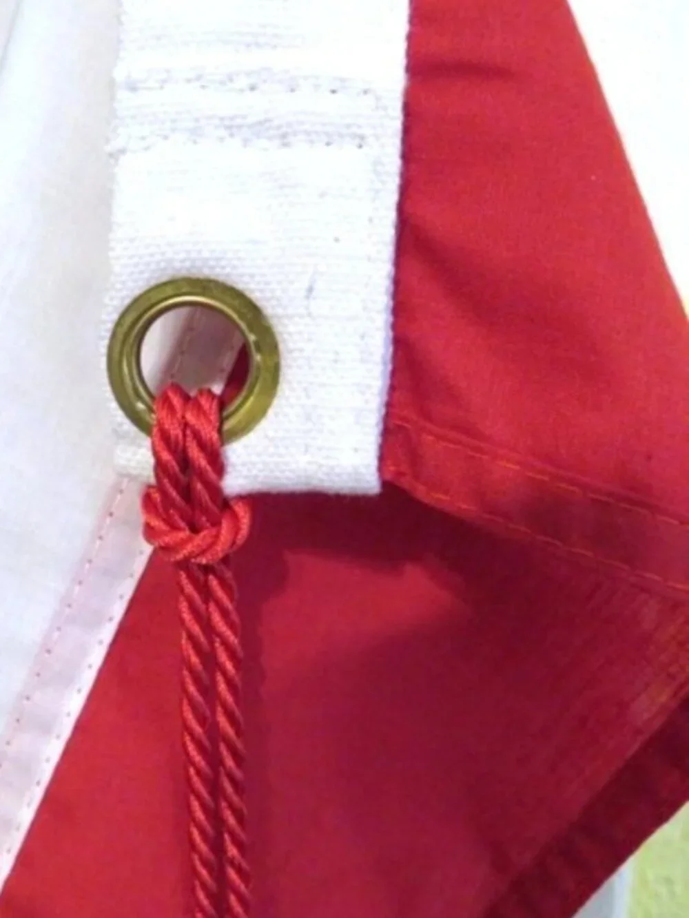 Vintage Heavy Cotton Patriotic Bunting – 3ft Sewn Fan Bunting with Corded Tassel